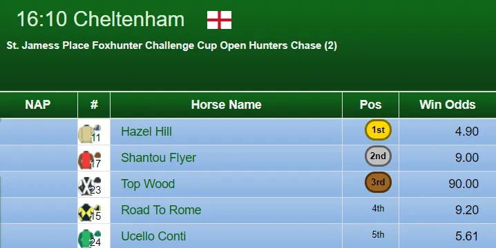 Foxhunters Chase Result 2019