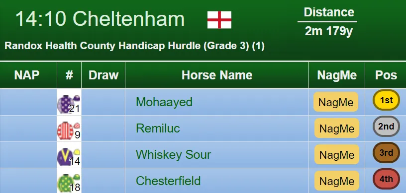 Randox Health County Handicap Hurdle 2018