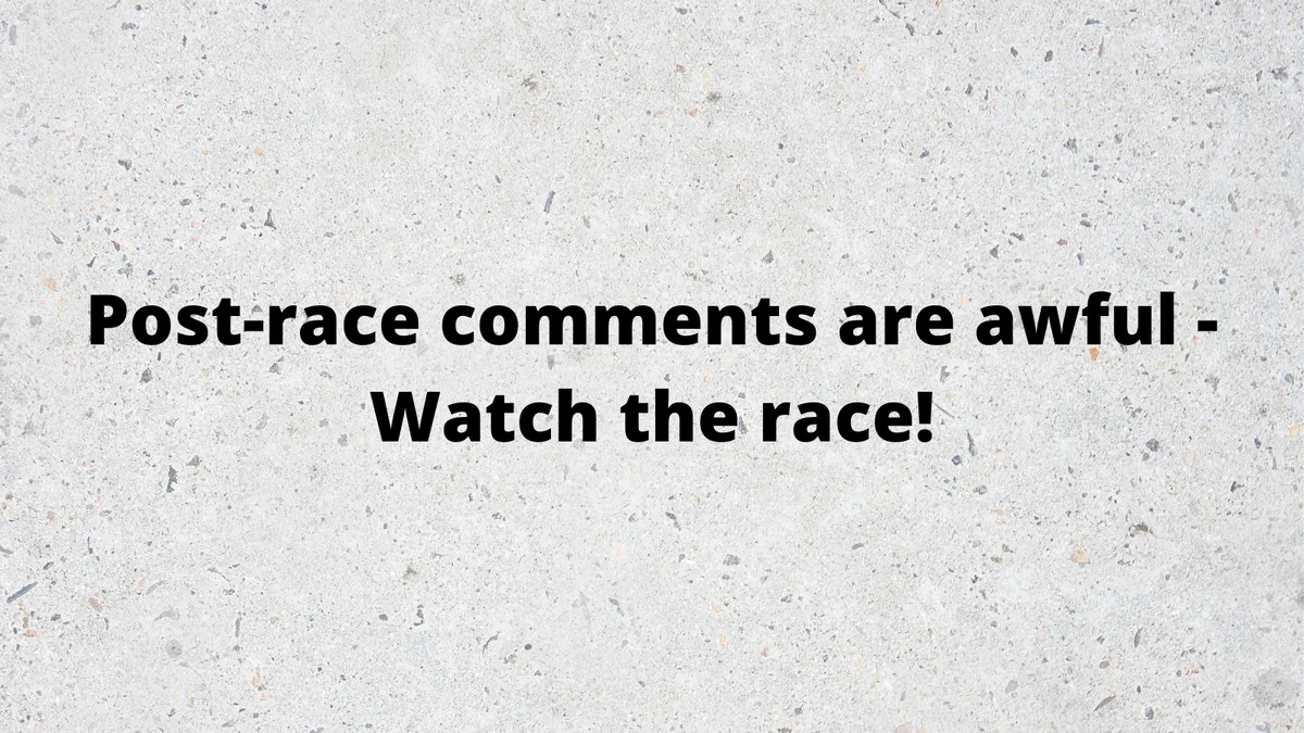 Eyecatchers – why race comments are useless