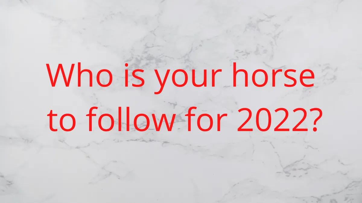 Horse To Follow in 2022!