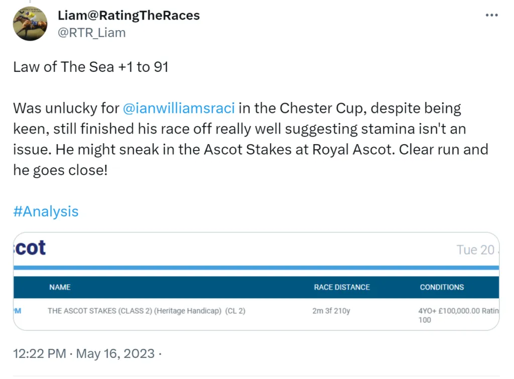 Royal Ascot Day 1, Handicap Marks and Poor Research: The Grand Visir
