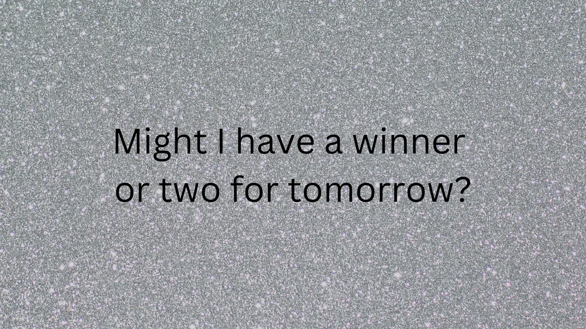 Saturday 19th November – 4 For Saturday!