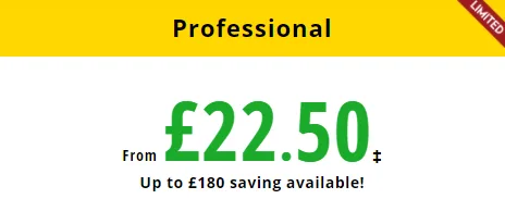 Professional subscription pricing